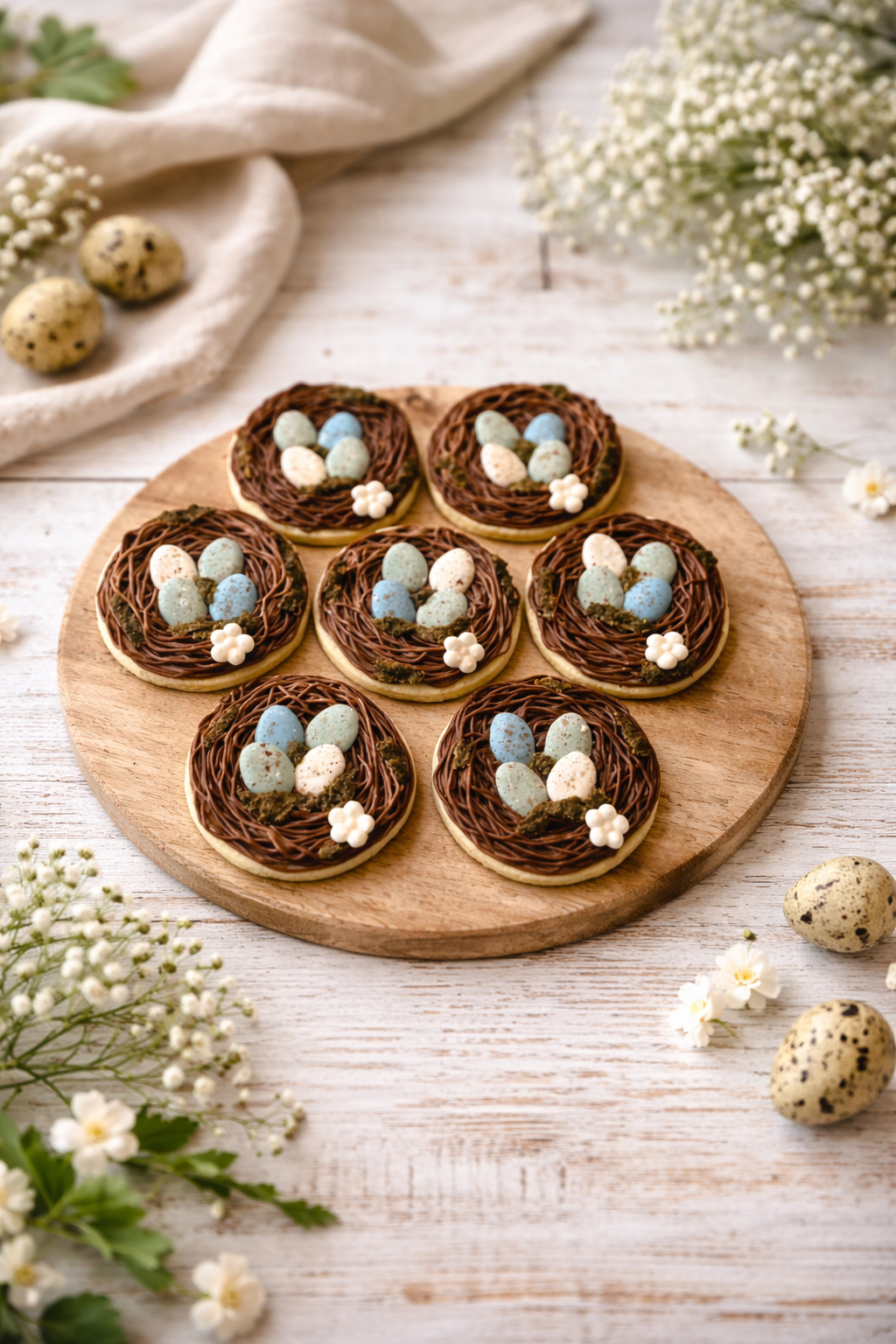 Chocolate Nest Sugar Cookies